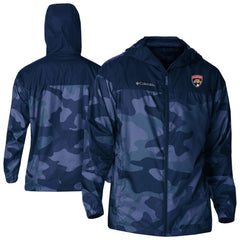 NHL Florida Panthers Columbia Camo Flash Challenger Omni-Shade Full-Zip Hoodie Windbreaker