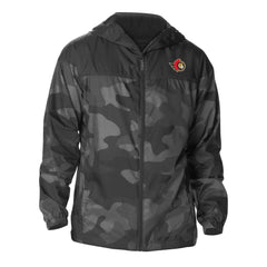 NHL Ottawa Senators Columbia Camo Flash Challenger Omni-Shade Full-Zip Hoodie Windbreaker