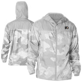 NHL Philadelphia Flyers Columbia Camo Flash Challenger Omni-Shade Full-Zip Hoodie Windbreaker
