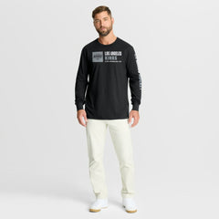 NHL Los Angeles Kings Fanatics Goal Crease Legacy Long Sleeve T-Shirt