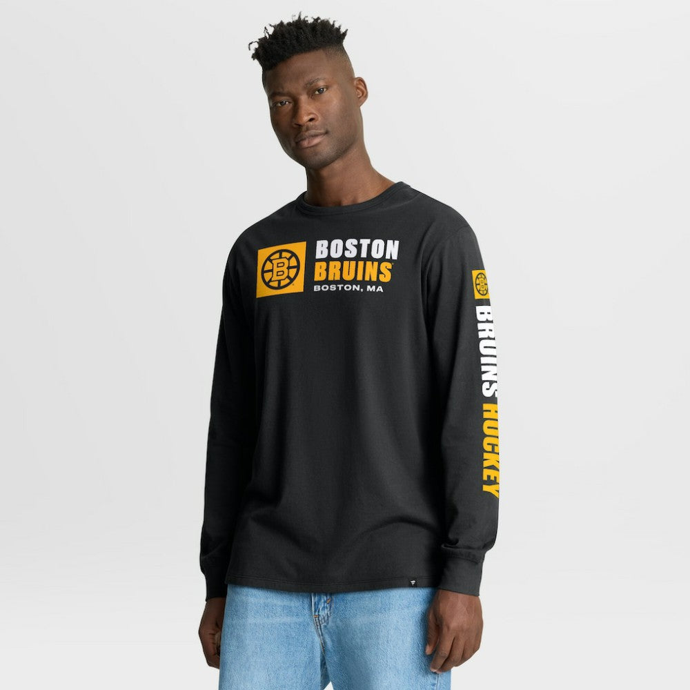 NHL Boston Bruins Fanatics Goal Crease Legacy Long Sleeve T-Shirt