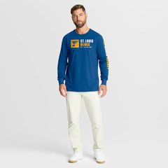 NHL St. Louis Blues Fanatics Goal Crease Legacy Long Sleeve T-Shirt
