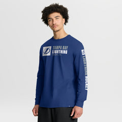 NHL Tampa Bay Lightning Fanatics Goal Crease Legacy Long Sleeve T-Shirt