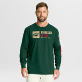 NHL Minnesota Wild Fanatics Goal Crease Legacy Long Sleeve T-Shirt