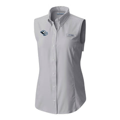 NHL Utah Mammoth Columbia Women's Tamiami Omni-Shade Sleeveless Button-Up Shirt