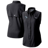 NHL Utah Mammoth Columbia Women's Tamiami Omni-Shade Sleeveless Button-Up Shirt