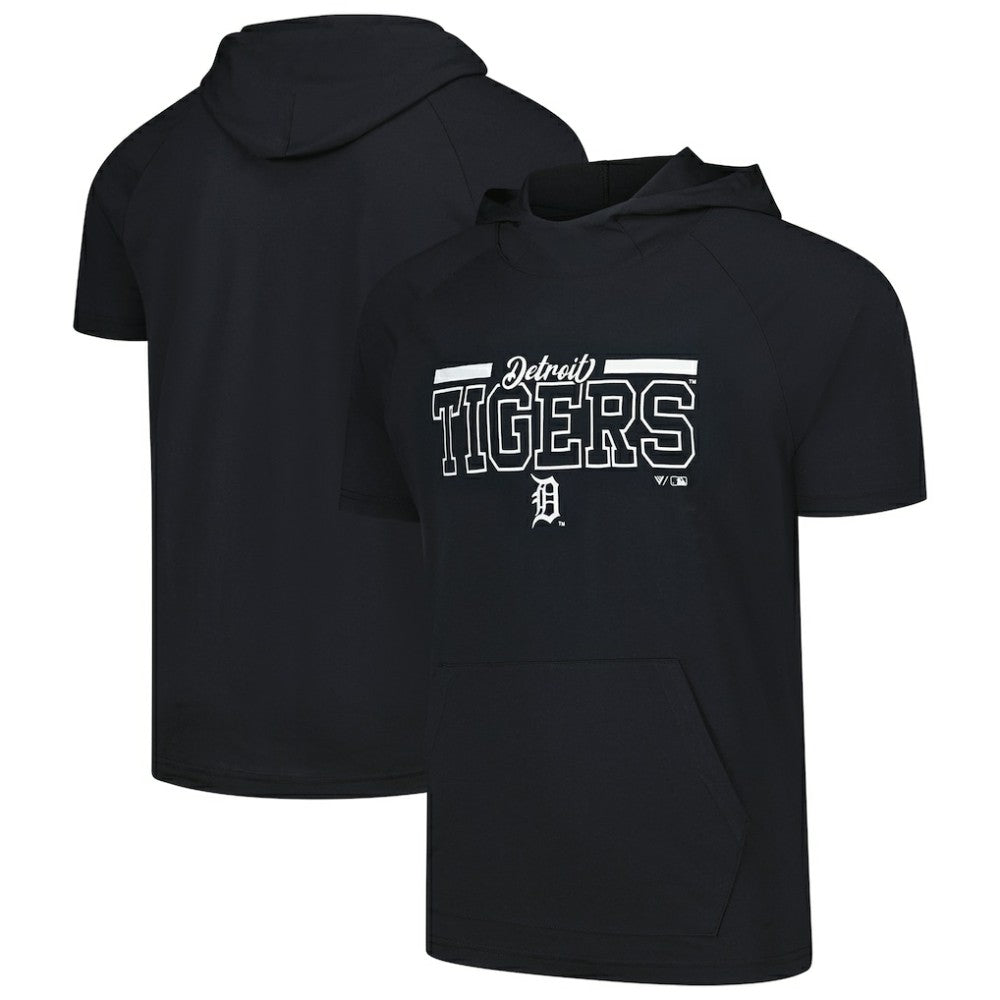Black Detroit Tigers Levelwear Phase Vanguard Hoodie T-Shirt
