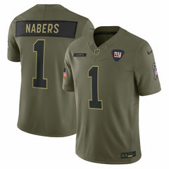 Malik Nabers 2025 Salute to Service Limited Jersey - New York Giants Jerseys