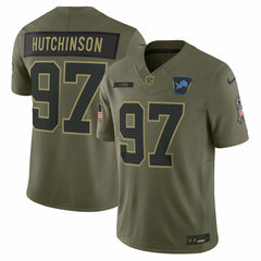 Aidan Hutchinson 2025 Salute to Service Limited Jersey - Detroit Lions Jerseys