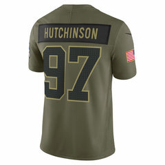 Aidan Hutchinson 2025 Salute to Service Limited Jersey - Detroit Lions Jerseys