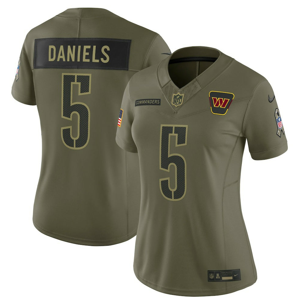 Jayden Daniels Women's 2025 Salute to Service Limited Jersey - Washington Commanders Jerseys