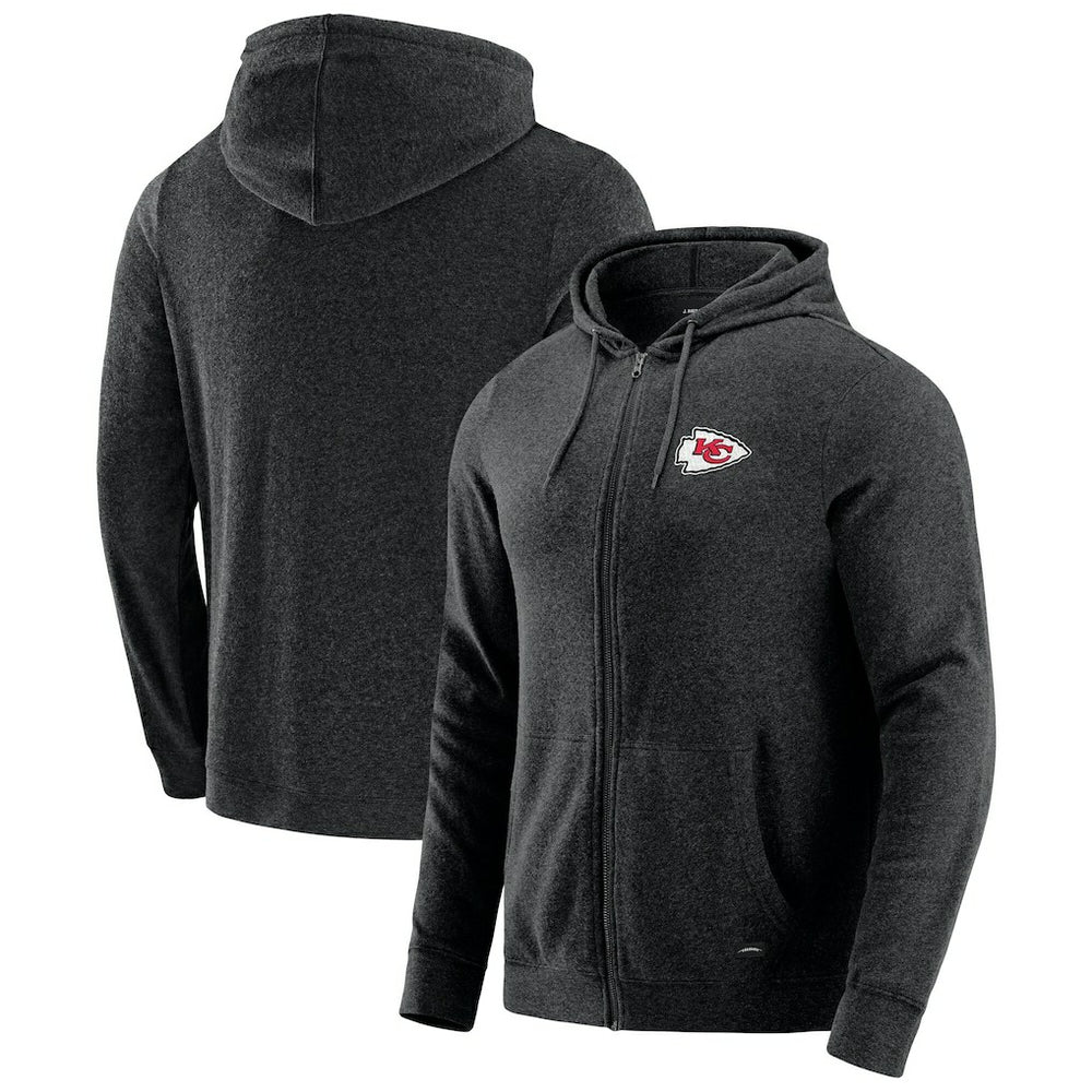 J. Palmer Players Lounge Tri-Blend Full-Zip Hoodie - Kansas City Chiefs Hoodies