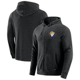 J. Palmer Players Lounge Tri-Blend Full-Zip Hoodie - Los Angeles Rams Hoodies