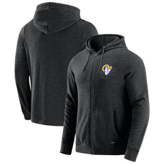 J. Palmer Players Lounge Tri-Blend Full-Zip Hoodie - Los Angeles Rams Hoodies