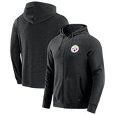 J. Palmer Players Lounge Tri-Blend Full-Zip Hoodie - Pittsburgh Steelers Hoodies