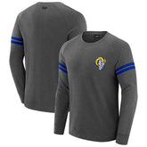 J. Palmer Players Lounge Raglan Tri-Blend Sweatshirt - Los Angeles Rams Sweatshirts