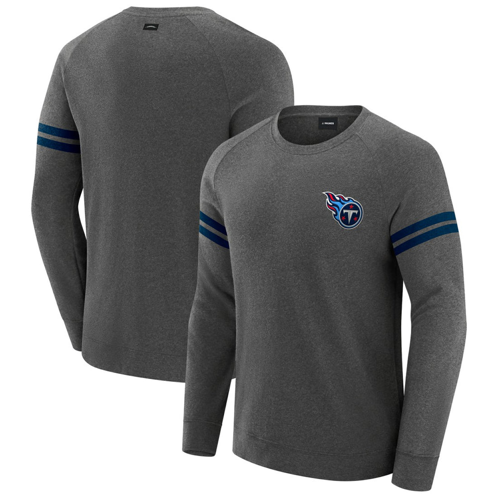 J. Palmer Players Lounge Raglan Tri-Blend Sweatshirt - Tennessee Titans Sweatshirts