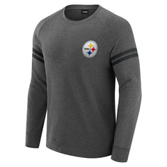J. Palmer Players Lounge Raglan Tri-Blend Sweatshirt - Pittsburgh Steelers Sweatshirts
