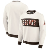 Darius Rucker Collection Colorblock Pullover Sweatshirt - Cleveland Browns Pullover