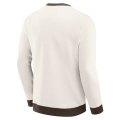 Darius Rucker Collection Colorblock Pullover Sweatshirt - Cleveland Browns Pullover