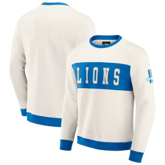 Darius Rucker Collection Colorblock Pullover Sweatshirt - Detroit Lions Pullover