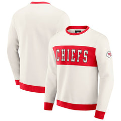 Darius Rucker Collection Colorblock Pullover Sweatshirt - Kansas City Chiefs Pullover