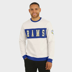 Darius Rucker Collection Colorblock Pullover Sweatshirt - Los Angeles Rams Pullover