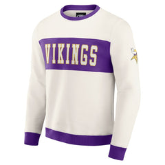 Darius Rucker Collection Colorblock Pullover Sweatshirt - Minnesota Vikings Pullover