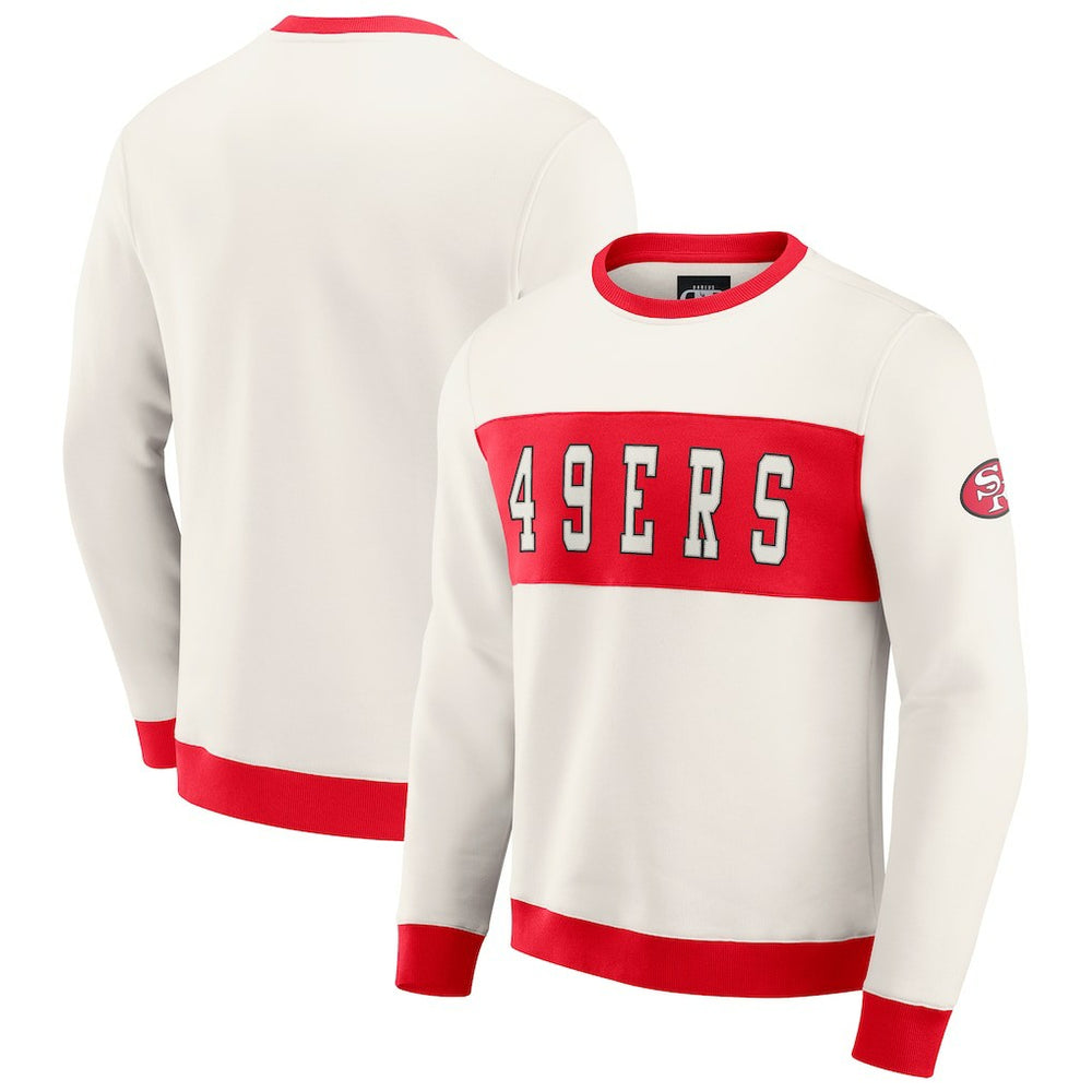 Darius Rucker Collection Colorblock Pullover Sweatshirt - San Francisco 49ers Pullover