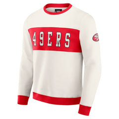 Darius Rucker Collection Colorblock Pullover Sweatshirt - San Francisco 49ers Pullover