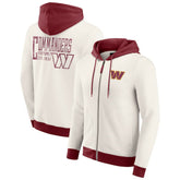 Darius Rucker Collection Distressed Graphics Full-Zip Hoodie - Washington Commanders Hoodies