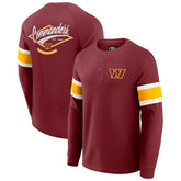 Darius Rucker Collection Waffle-Knit Raglan Long Sleeve Henley T-Shirt - Washington Commanders T-shirts