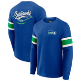 Darius Rucker Collection Waffle-Knit Raglan Long Sleeve Henley T-Shirt - Seattle Seahawks T-shirts