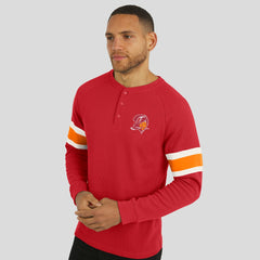 Darius Rucker Collection Waffle-Knit Raglan Long Sleeve Henley T-Shirt - Tampa Bay Buccaneers T-shirts