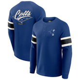 Darius Rucker Collection Waffle-Knit Raglan Long Sleeve Henley T-Shirt - Indianapolis Colts T-shirts