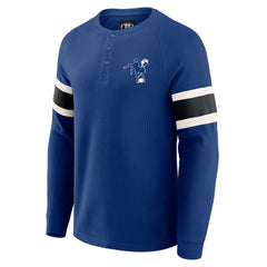 Darius Rucker Collection Waffle-Knit Raglan Long Sleeve Henley T-Shirt - Indianapolis Colts T-shirts