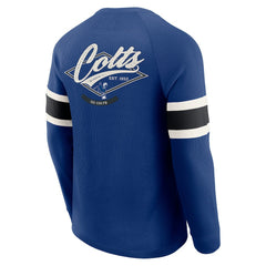 Darius Rucker Collection Waffle-Knit Raglan Long Sleeve Henley T-Shirt - Indianapolis Colts T-shirts