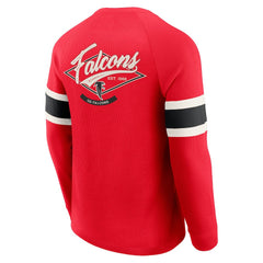 Darius Rucker Collection Waffle-Knit Raglan Long Sleeve Henley T-Shirt - Atlanta Falcons T-shirts