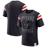 Darius Rucker Collection Football Stripe Sleeve T-Shirt - Houston Texans T-shirts