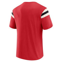 Darius Rucker Collection Football Stripe Sleeve T-Shirt - Atlanta Falcons T-shirts