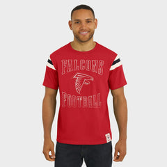 Darius Rucker Collection Football Stripe Sleeve T-Shirt - Atlanta Falcons T-shirts
