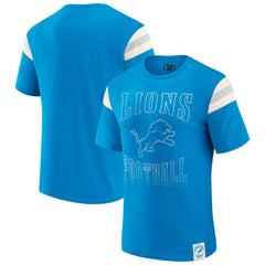 Darius Rucker Collection Football Stripe Sleeve T-Shirt - Detroit Lions T-shirts