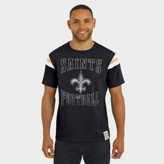 Darius Rucker Collection Football Stripe Sleeve T-Shirt - New Orleans Saints T-shirts