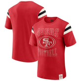 Darius Rucker Collection Football Stripe Sleeve T-Shirt - San Francisco 49ers T-shirts