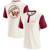 Darius Rucker Collection Henley Colorblock Slub Pocket T-Shirt - Washington Commanders T-shirts