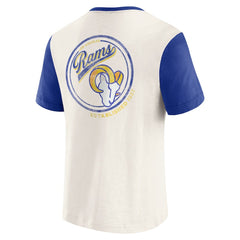 Darius Rucker Collection Henley Colorblock Slub Pocket T-Shirt - Los Angeles Rams T-shirts