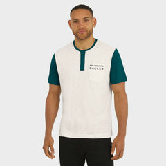 Darius Rucker Collection Henley Colorblock Slub Pocket T-Shirt - Philadelphia Eagles T-shirts