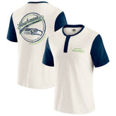 Darius Rucker Collection Henley Colorblock Slub Pocket T-Shirt - Seattle Seahawks T-shirts