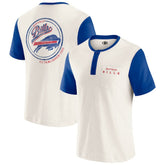 Darius Rucker Collection Henley Colorblock Slub Pocket T-Shirt - Buffalo Bills T-shirts