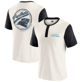 Darius Rucker Collection Henley Colorblock Slub Pocket T-Shirt - Carolina Panthers T-shirts
